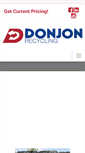 Mobile Screenshot of donjonrecycling.com